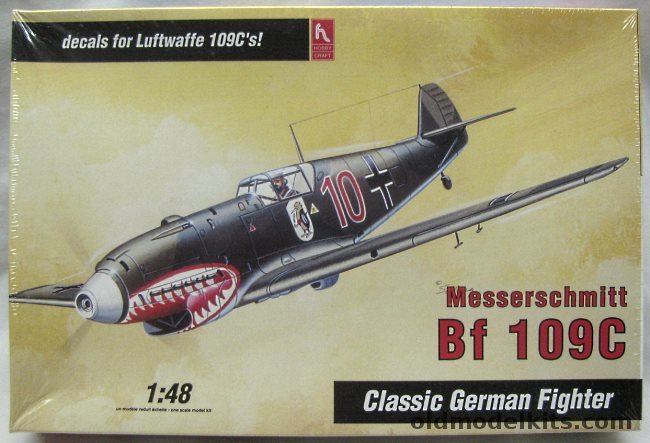 Hobby Craft 1/48 Messerschmitt Bf-109C - 2/JG71 Germany 1939, HC1567 plastic model kit